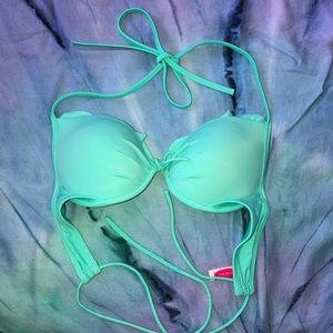 VS Teal push-up bikini top